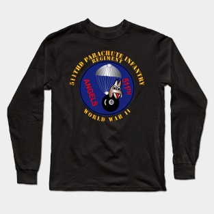 511th PIR 11th Airborne Div - WWII Long Sleeve T-Shirt